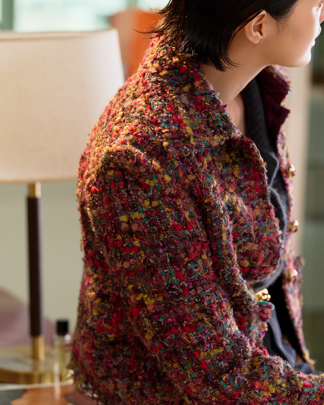“冬日織趣 A Woven Winter” 日本高級訂製彩織真絲羊毛 No.15 花呢外套