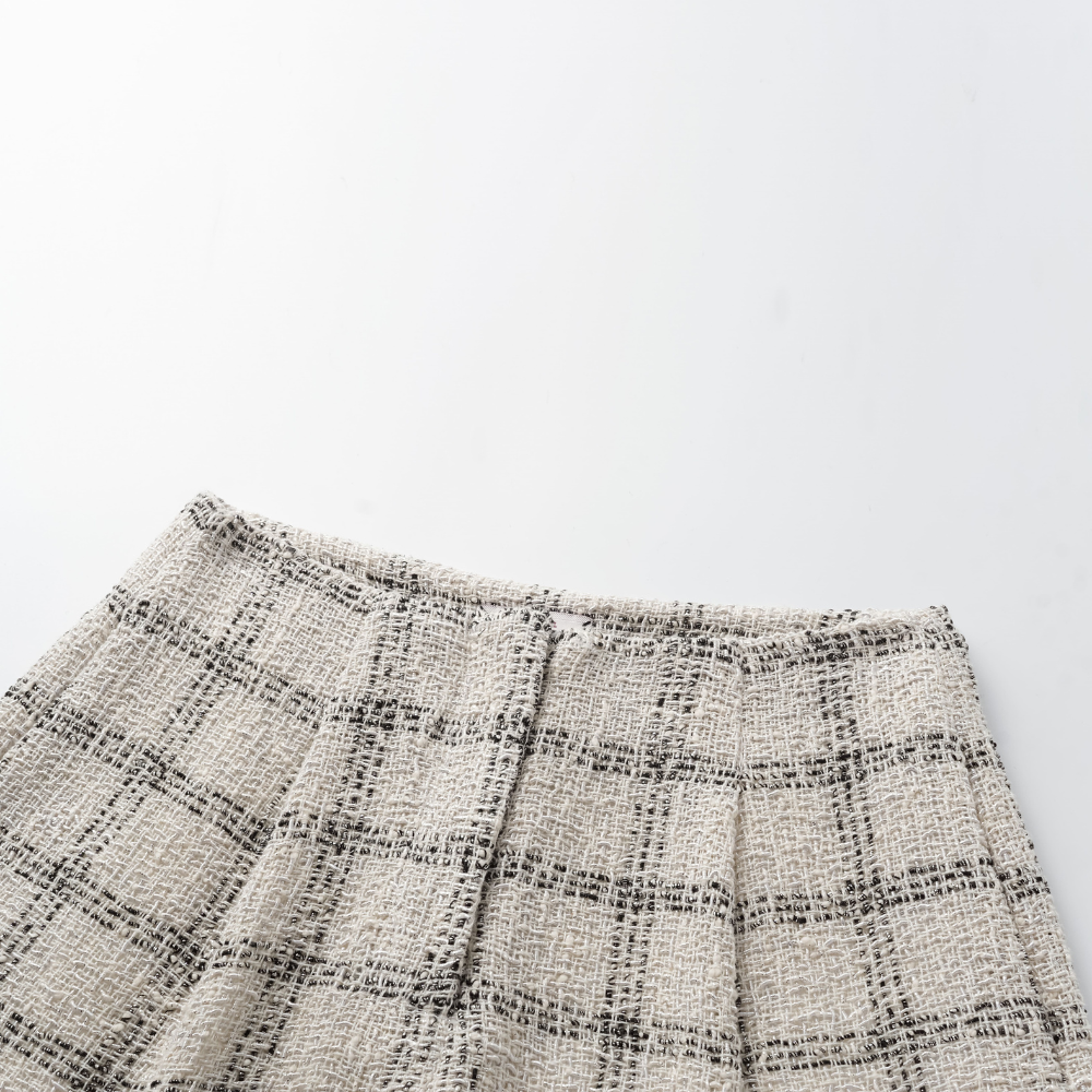 "Breeze boucle" British top light tweed shorts - Gin Tonic