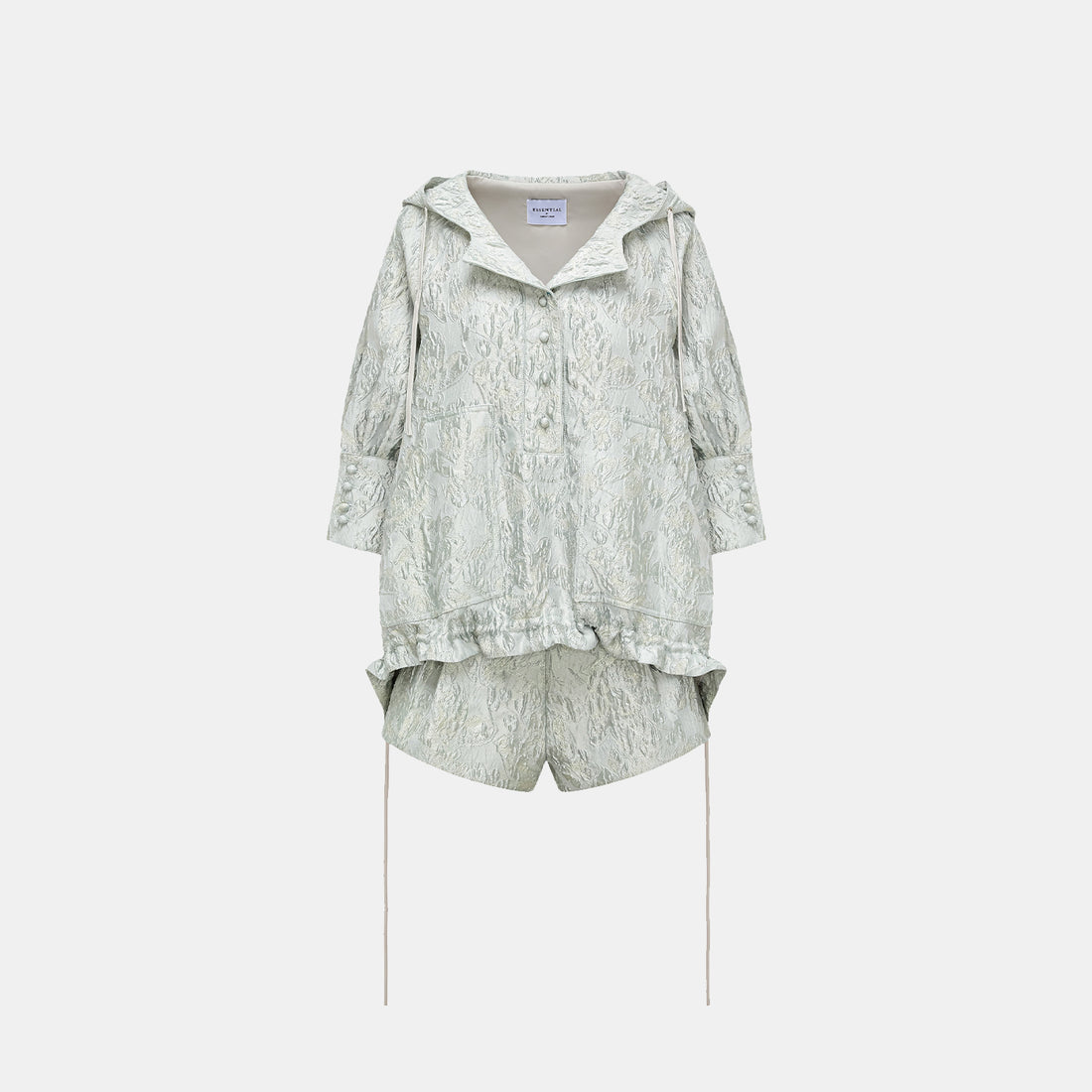 "Spring Outing" Jacquard Shorts—Moonlit