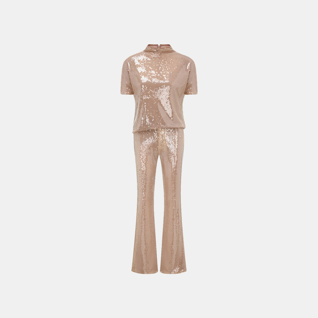 “Daytime Party.” Shimmering Flared Pants
