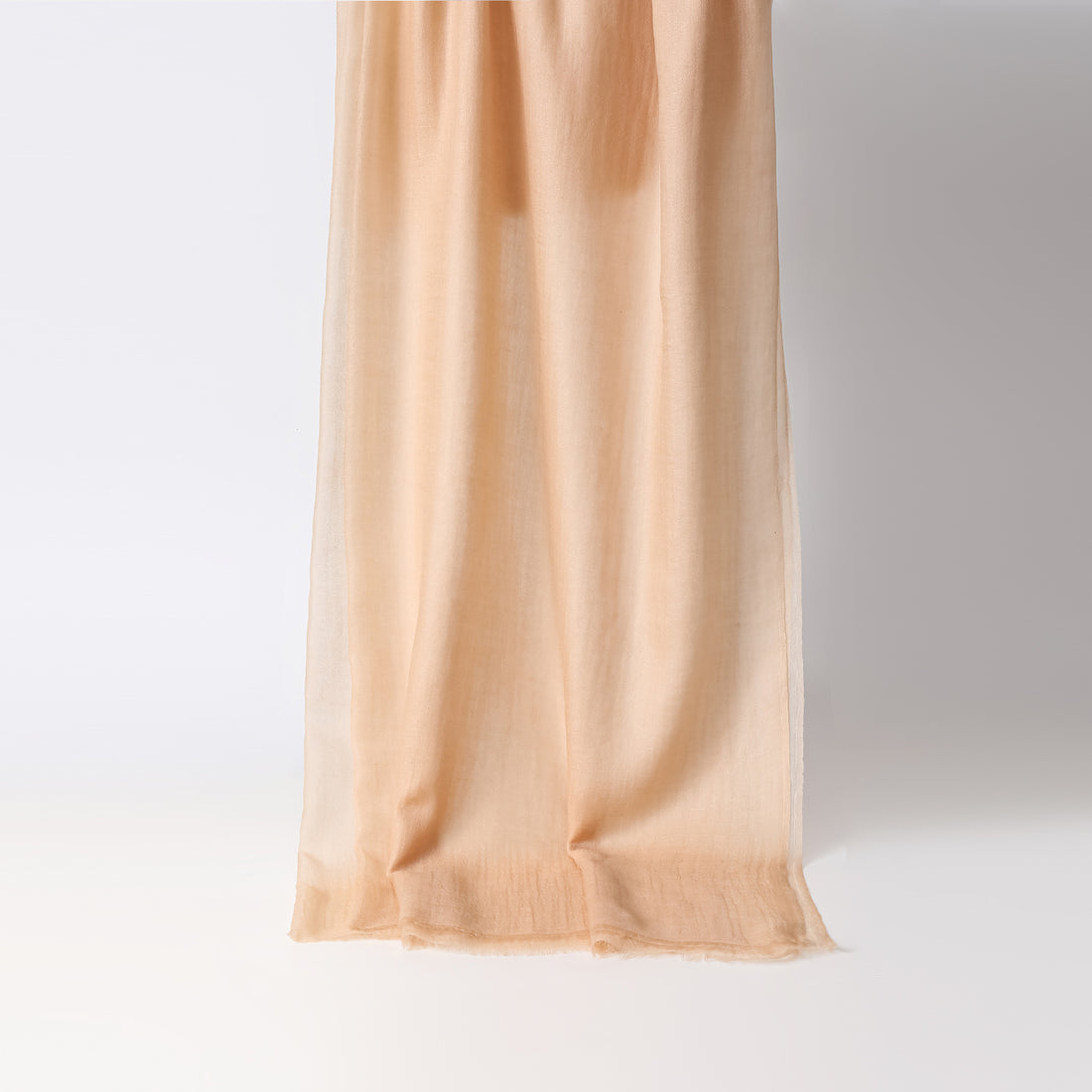 "Angel's Feather" 100% Cashmere Shawl—Nude
