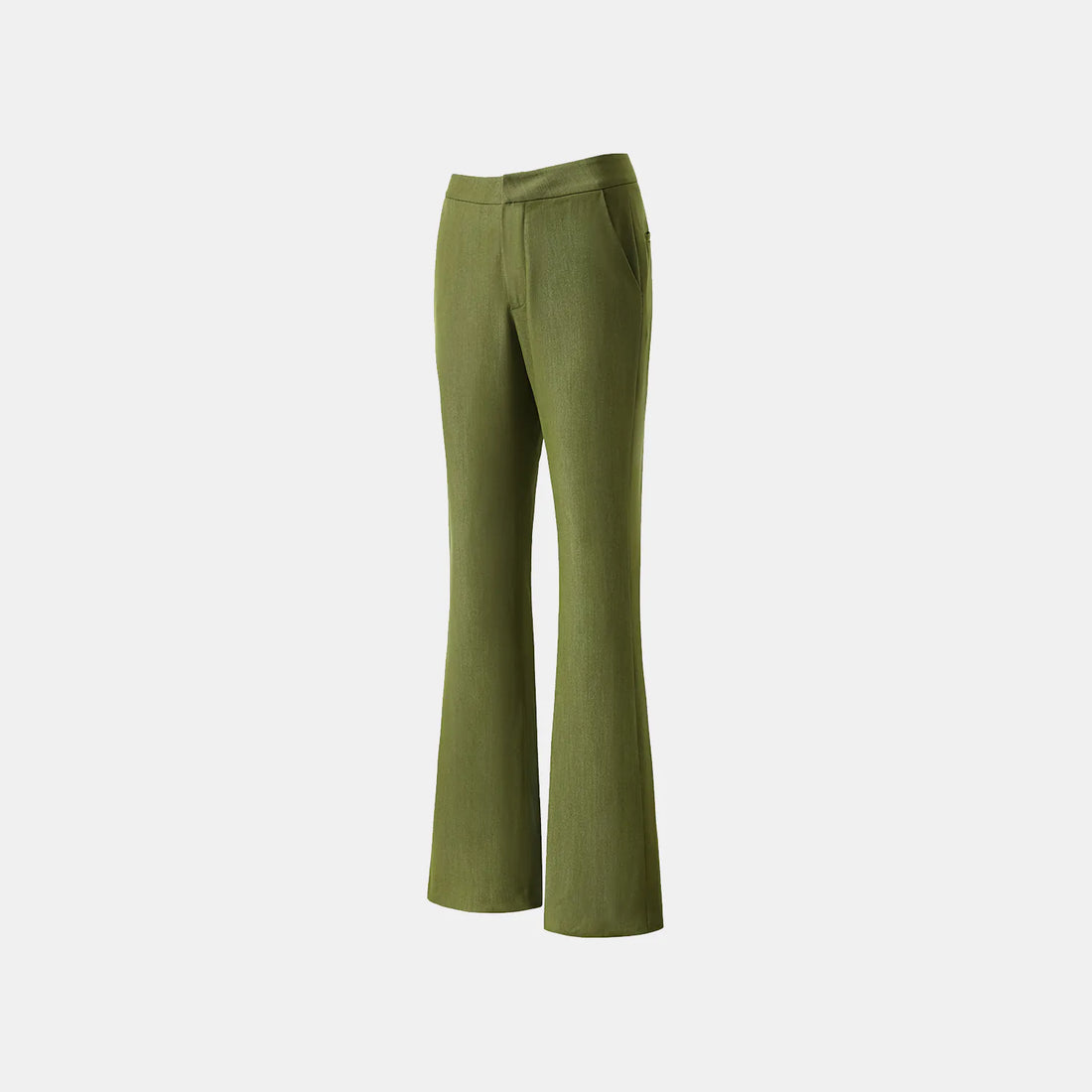"Speak Sleek." Italian Textured Flared Pants—Amber Garden