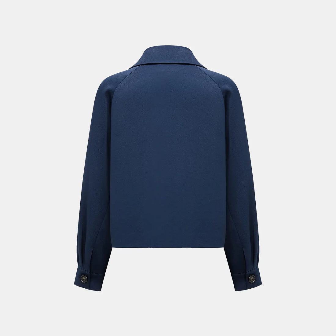 "Easy-go Chic" Heavy Acetate Casual Top - Blue