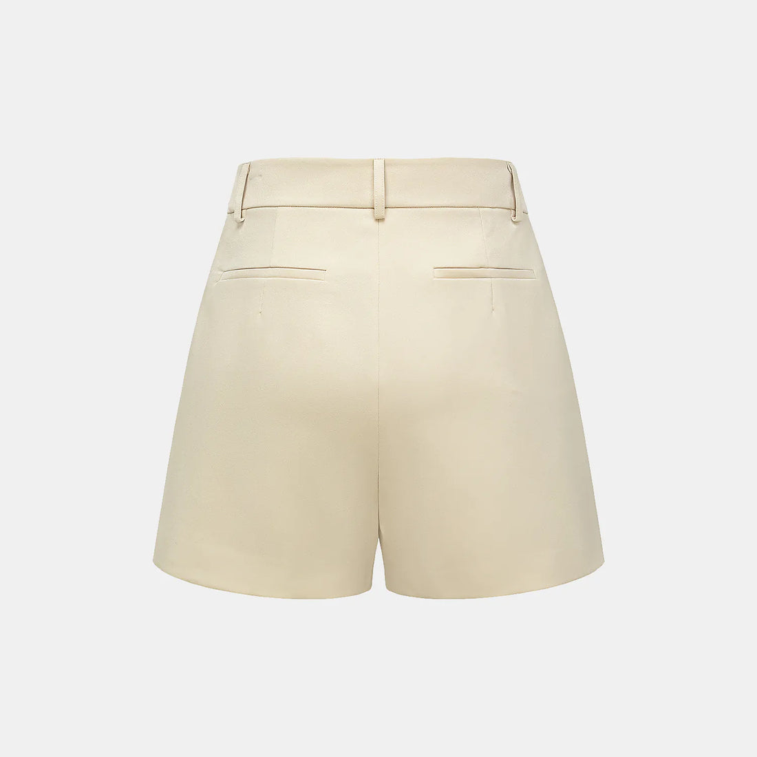 "Speak Sleek." Acetate Shorts—Champagne