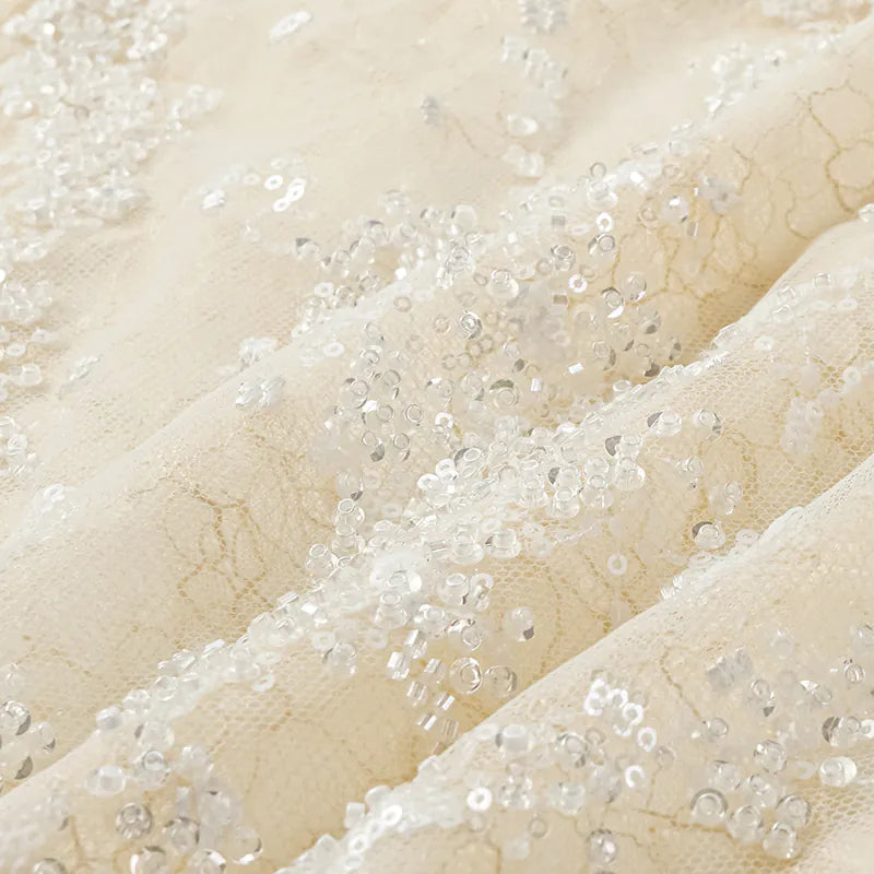 "Great Gatsby" Luxe Beaded Half Sleeve Blouse