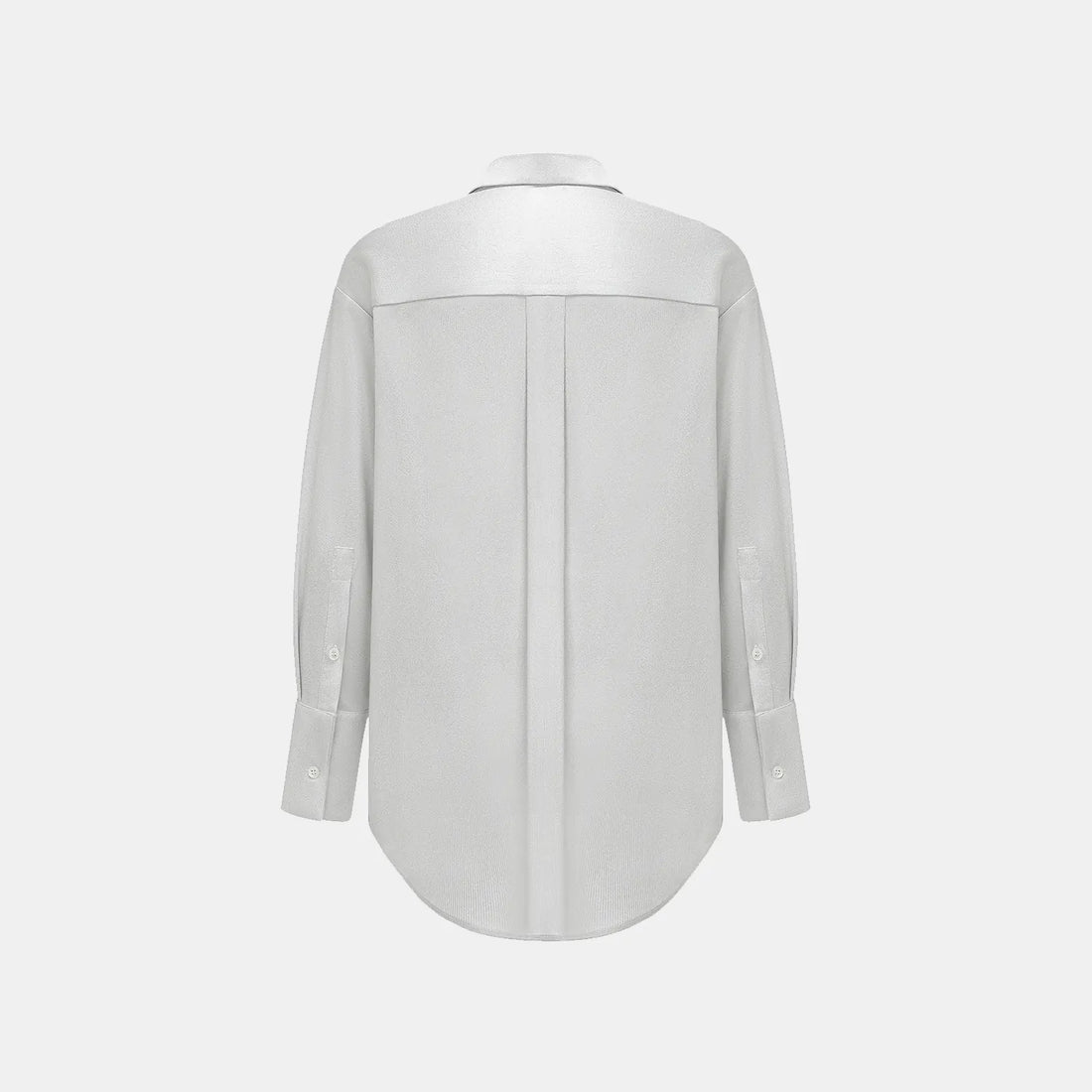 'Easy Go Chic' Acetate Oversized Shirt - Silver