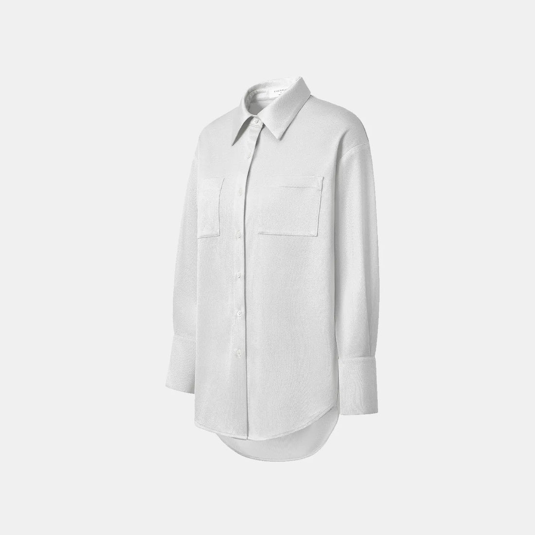 'Easy Go Chic' Acetate Oversized Shirt - Silver