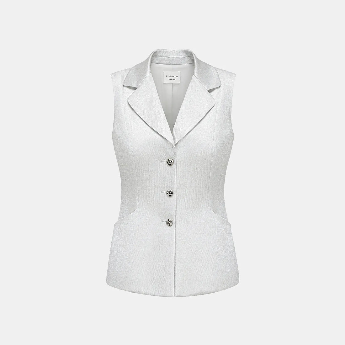 'Easy Go Chic' acetate jersey vest - Silver