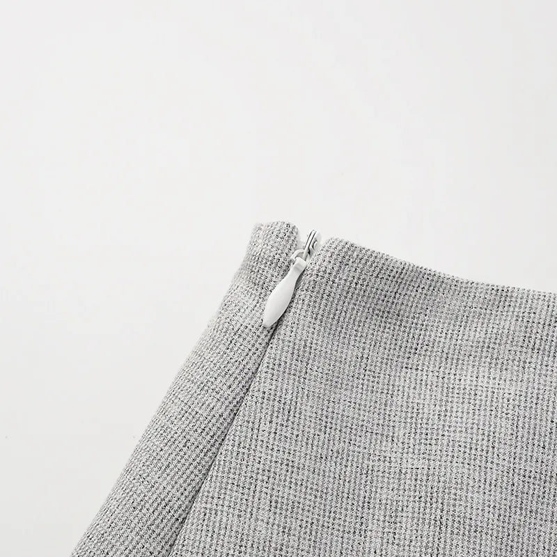 "Essential Golf Collection" Technical Fabric Skort - Grey