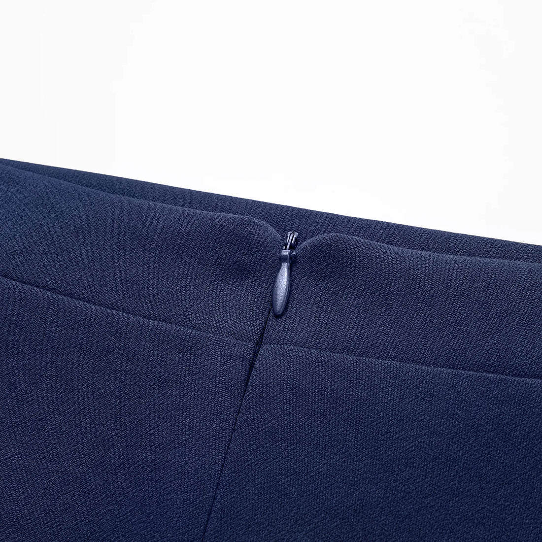 "Speak Sleek." Acetate pencil skirt—Indigo