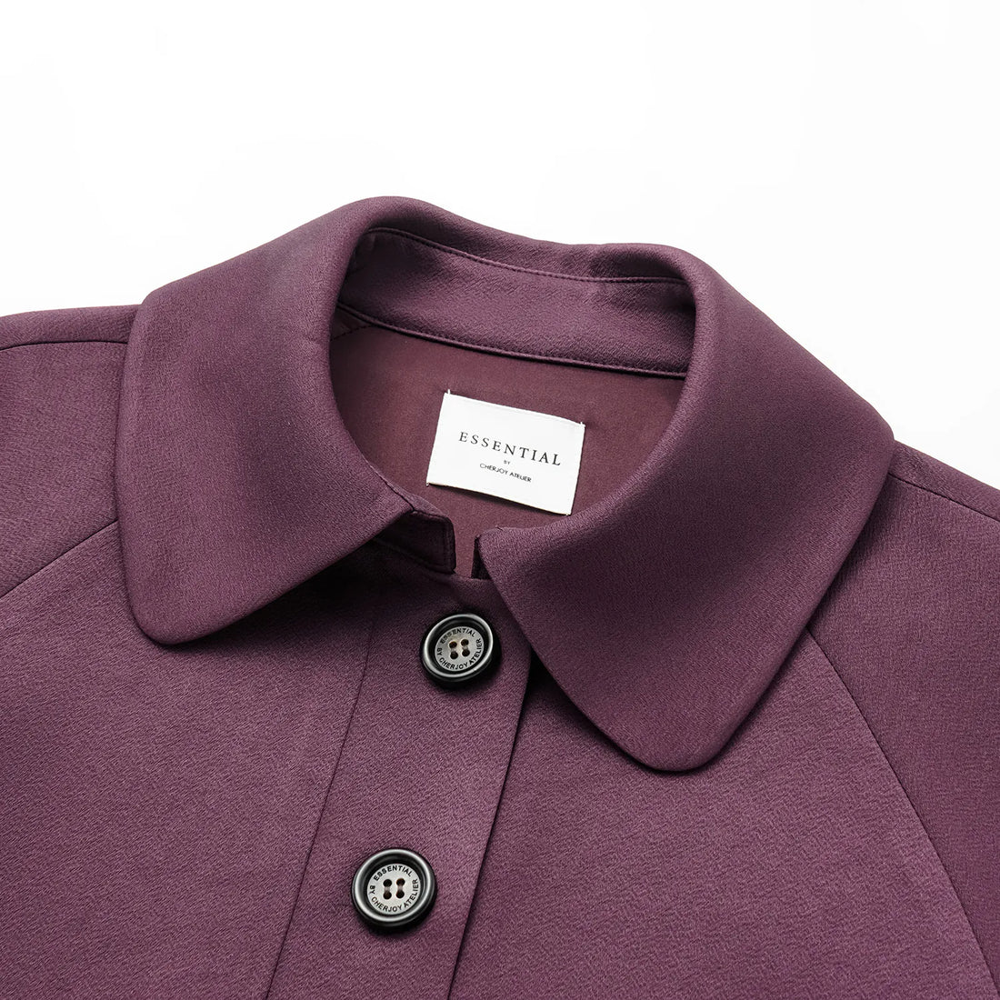 "Easy-go Chic" Heavy Acetate Casual Dress - Purple
