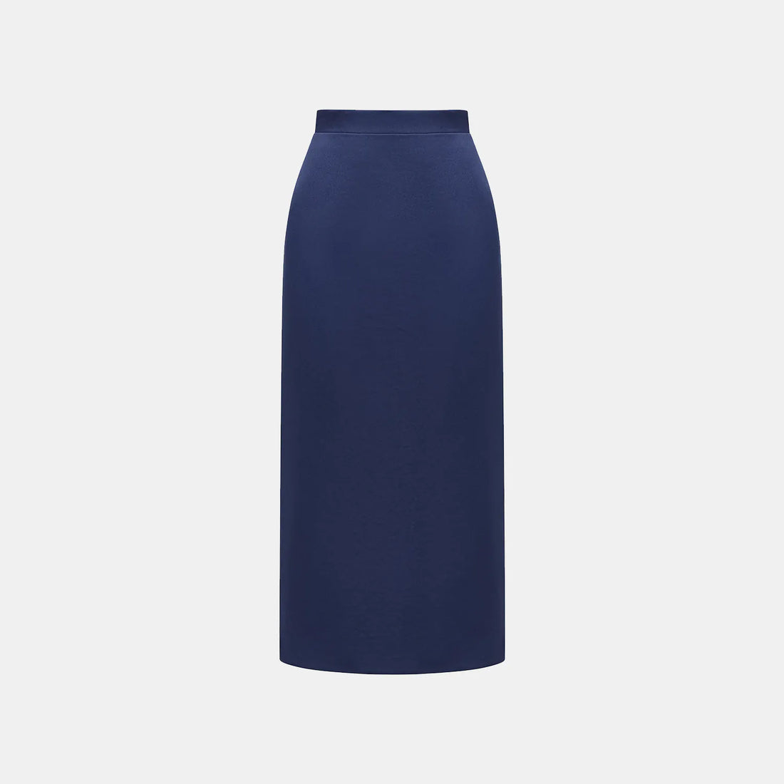 "Speak Sleek." Acetate pencil skirt—Indigo