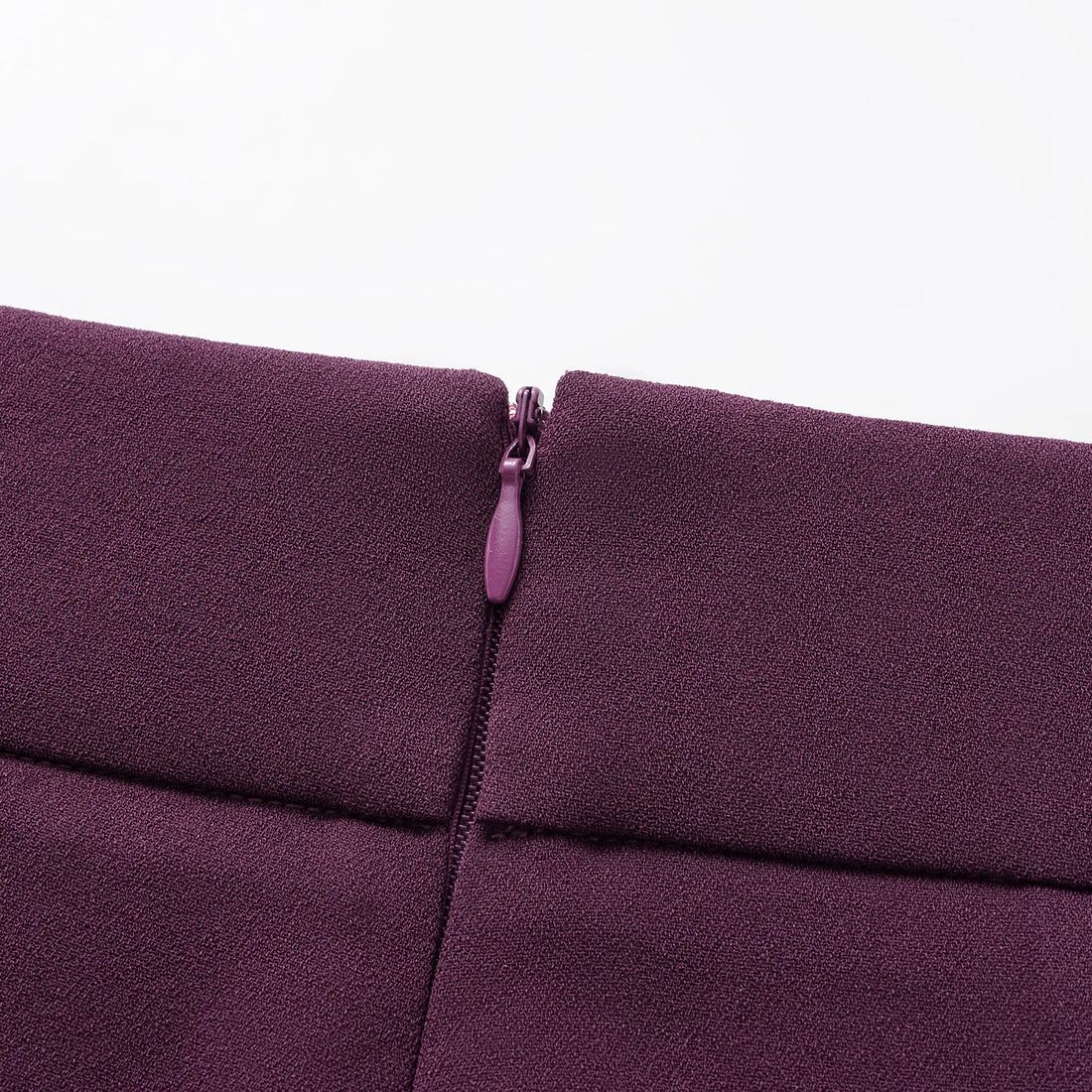 "The Atelier." Anti-wrinkle Acetate High-end Customized Soft Vest Craft High-waist Cropped Pants - Grape Purple