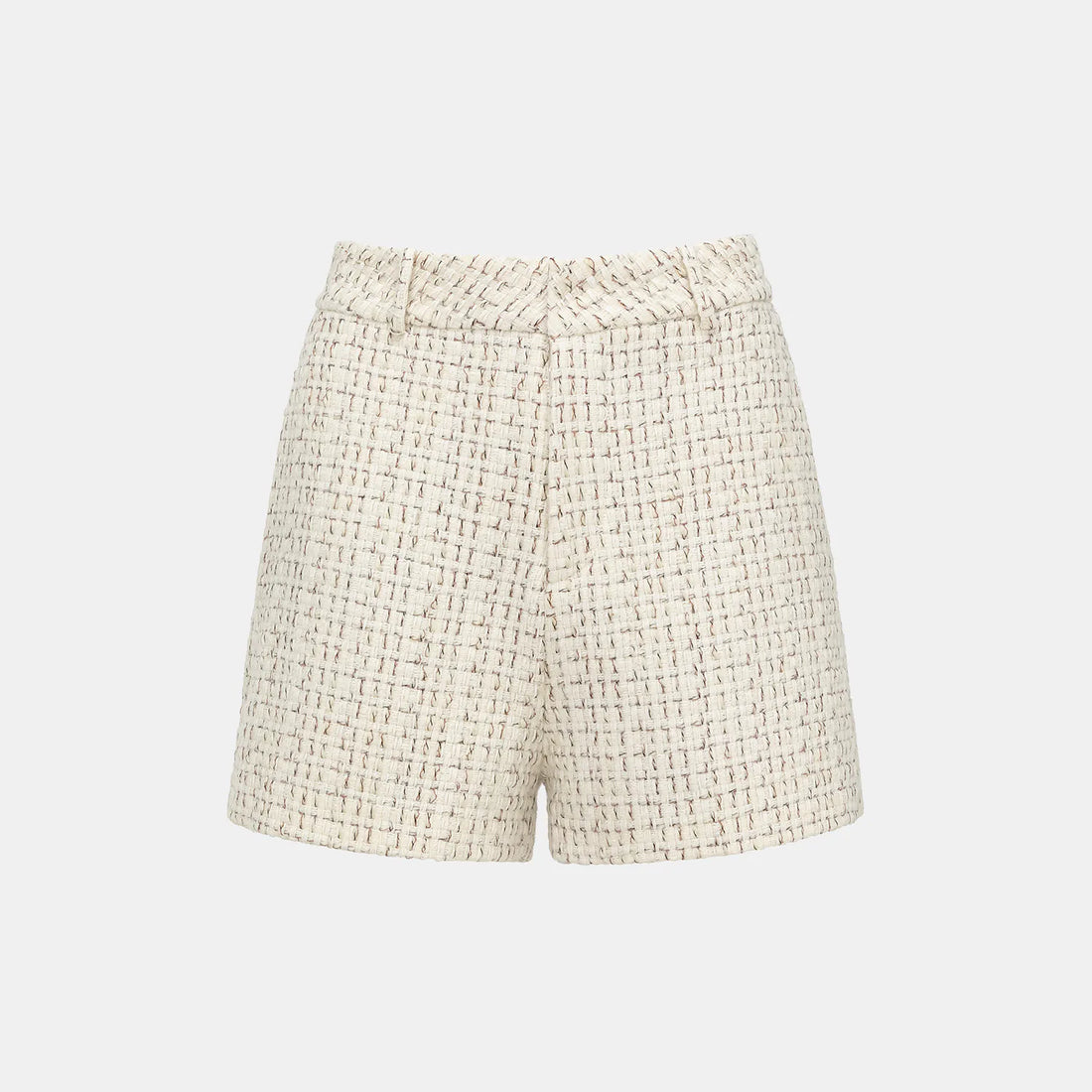 "Afternoon in Los Angeles" Tweed Shorts - Off-White
