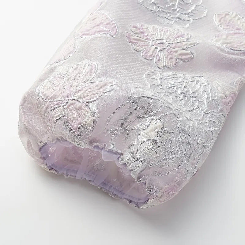 "Imperial Garden Teatime" Italian jacquard light Chinese style jacket