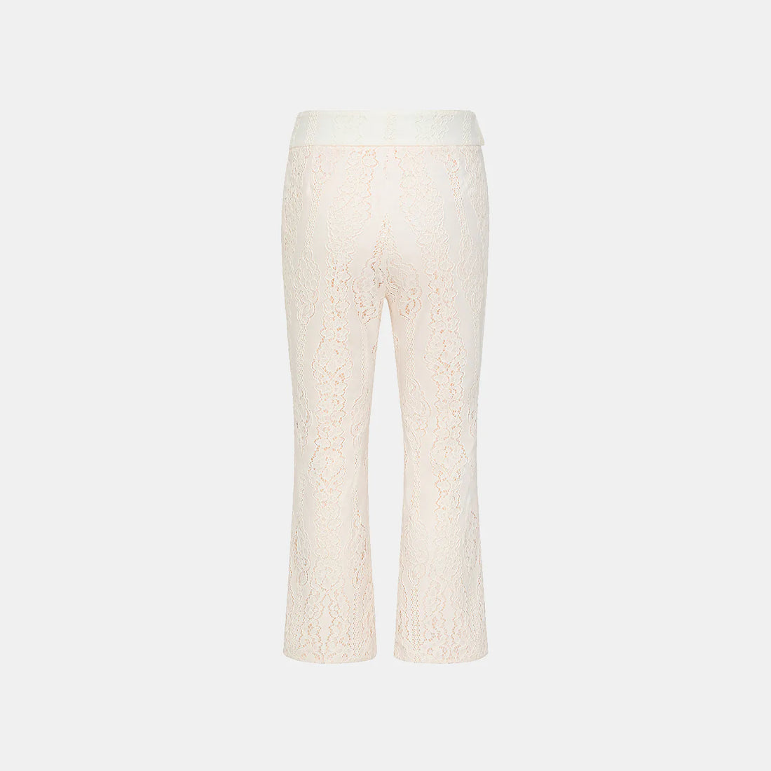 "Chun Shang Ya Ji" hollow lace waist trousers