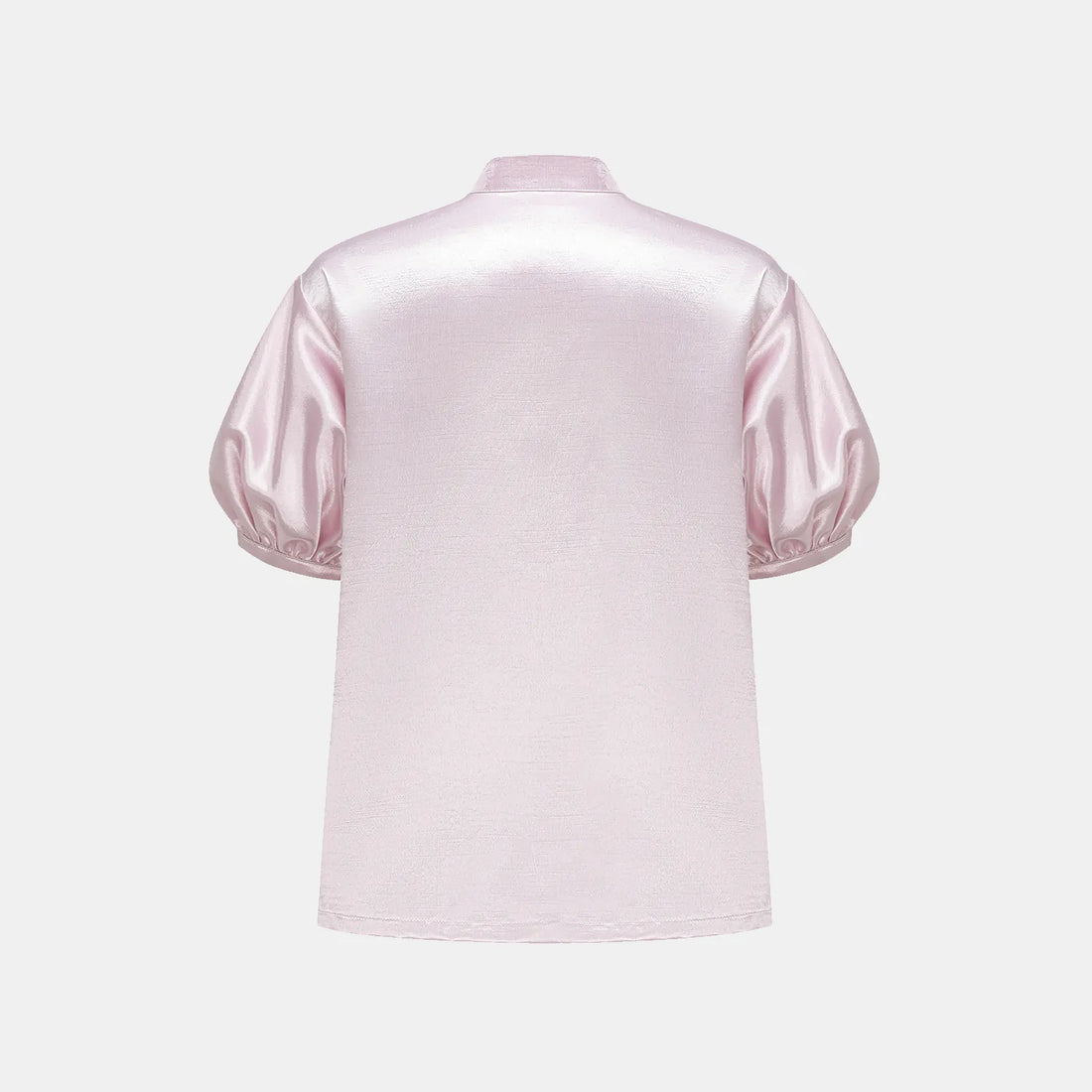 "Sloane Ave glam." Cut-out shirt - Cherry Blossom Pink (matte/satin)
