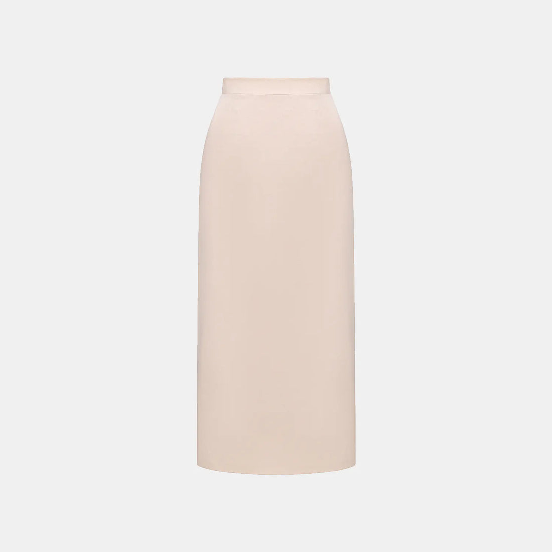 "Speak Sleek." Acetate pencil skirt—Pink