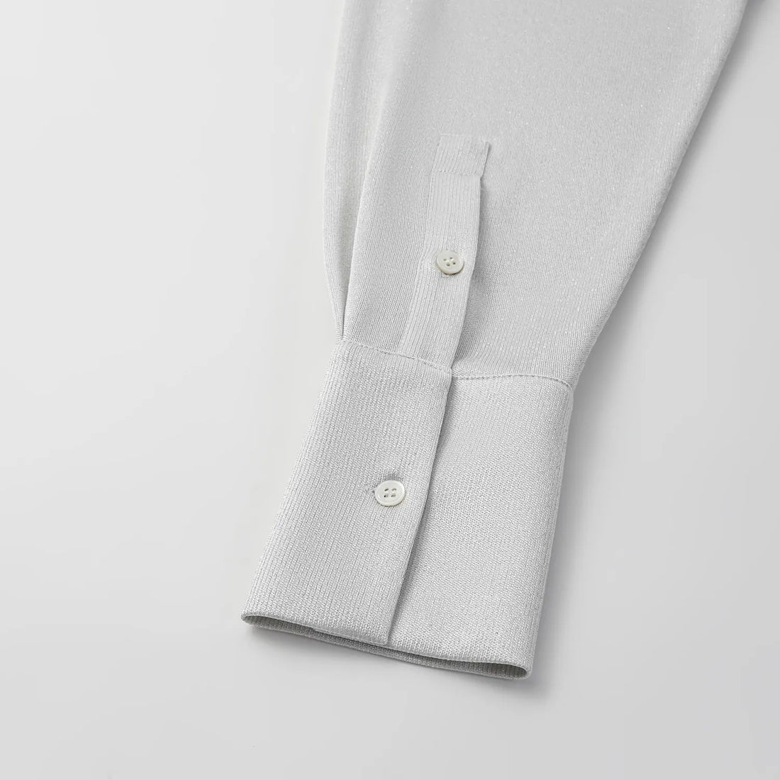 'Easy Go Chic' Acetate Oversized Shirt - Silver