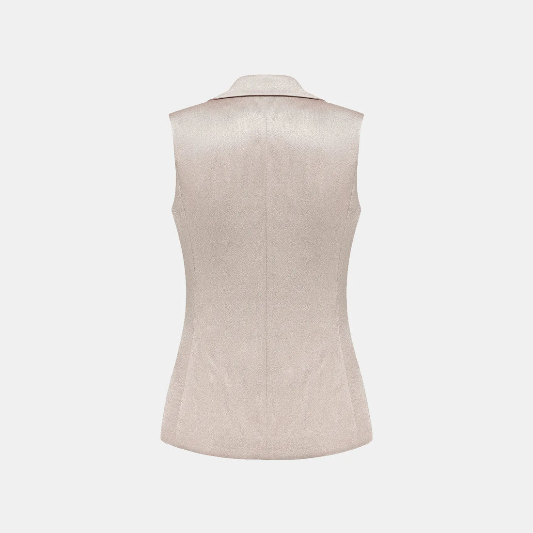 'Easy Go Chic' acetate jersey vest — Coffee
