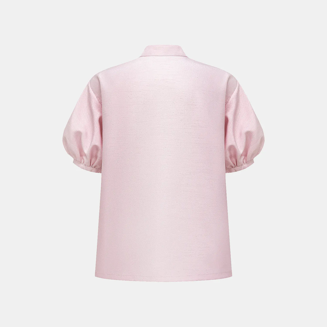 "Sloane Ave glam." Cut-out shirt - Cherry Blossom Pink (matte/satin)