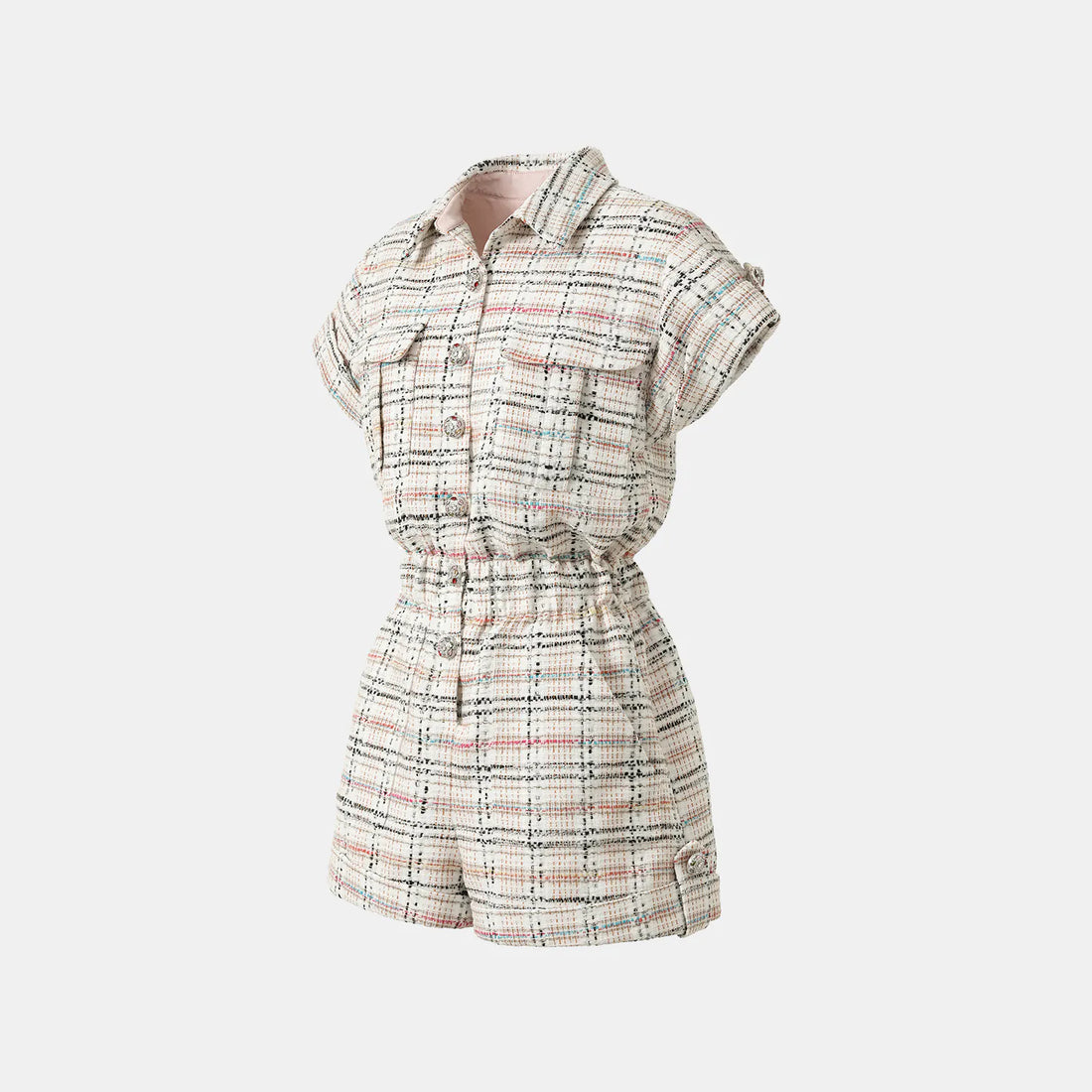 "Afternoon in Los Angeles" Tweed Jumpsuit—Waffle Party