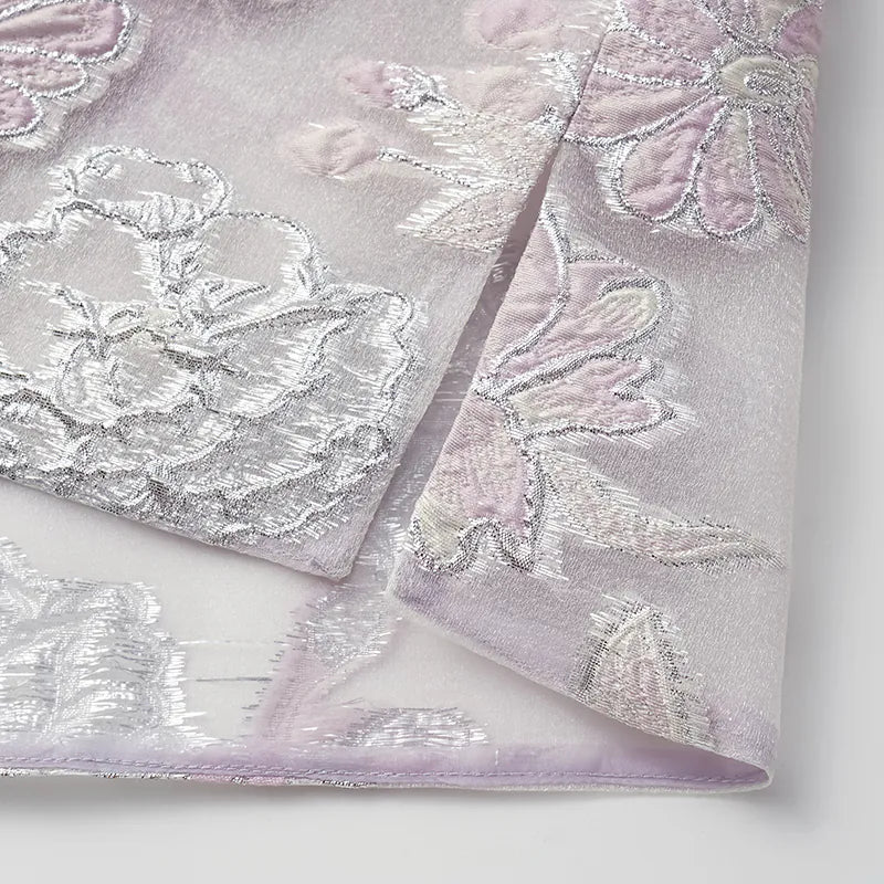 "Imperial Garden Teatime" Italian jacquard light Chinese style jacket
