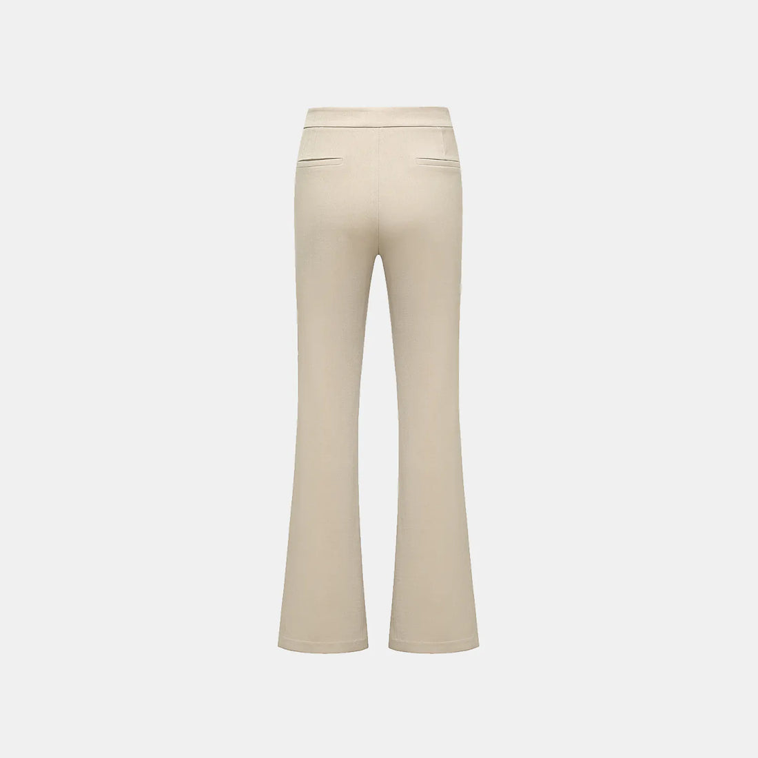 "Autumn Diary" Korean super elastic drape texture fabric beautiful leg filter flared pants - khaki