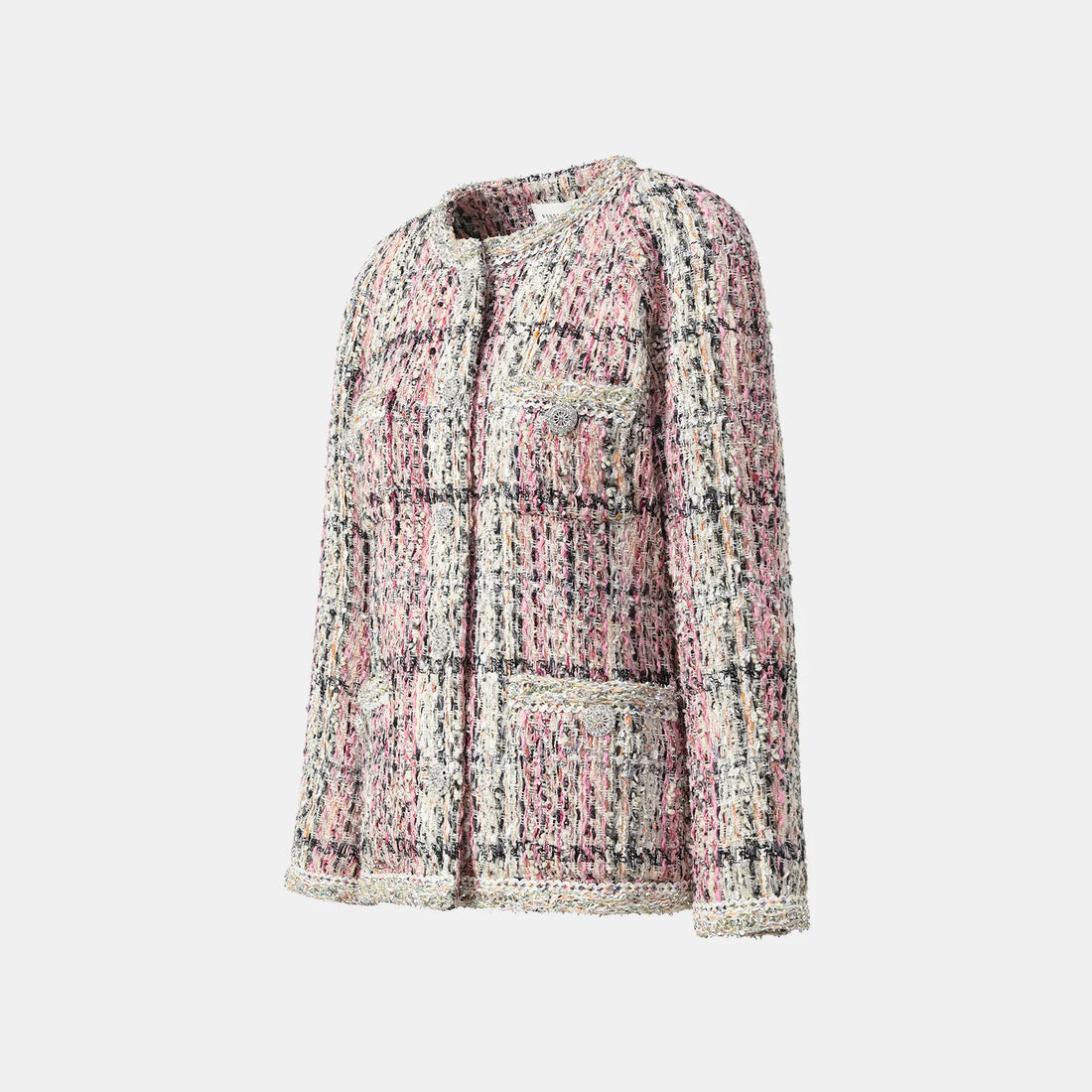 “Brunch at Ritz” tweed jacket—Ispahan