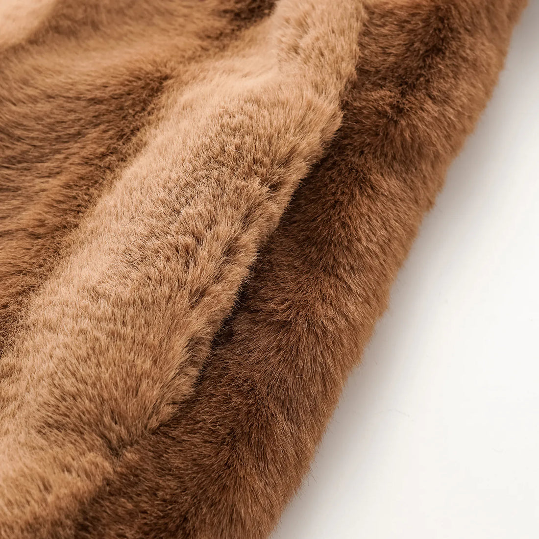 "Winter Diary" Tech Fur Chinese Style Vest Jacket - Sable Gold