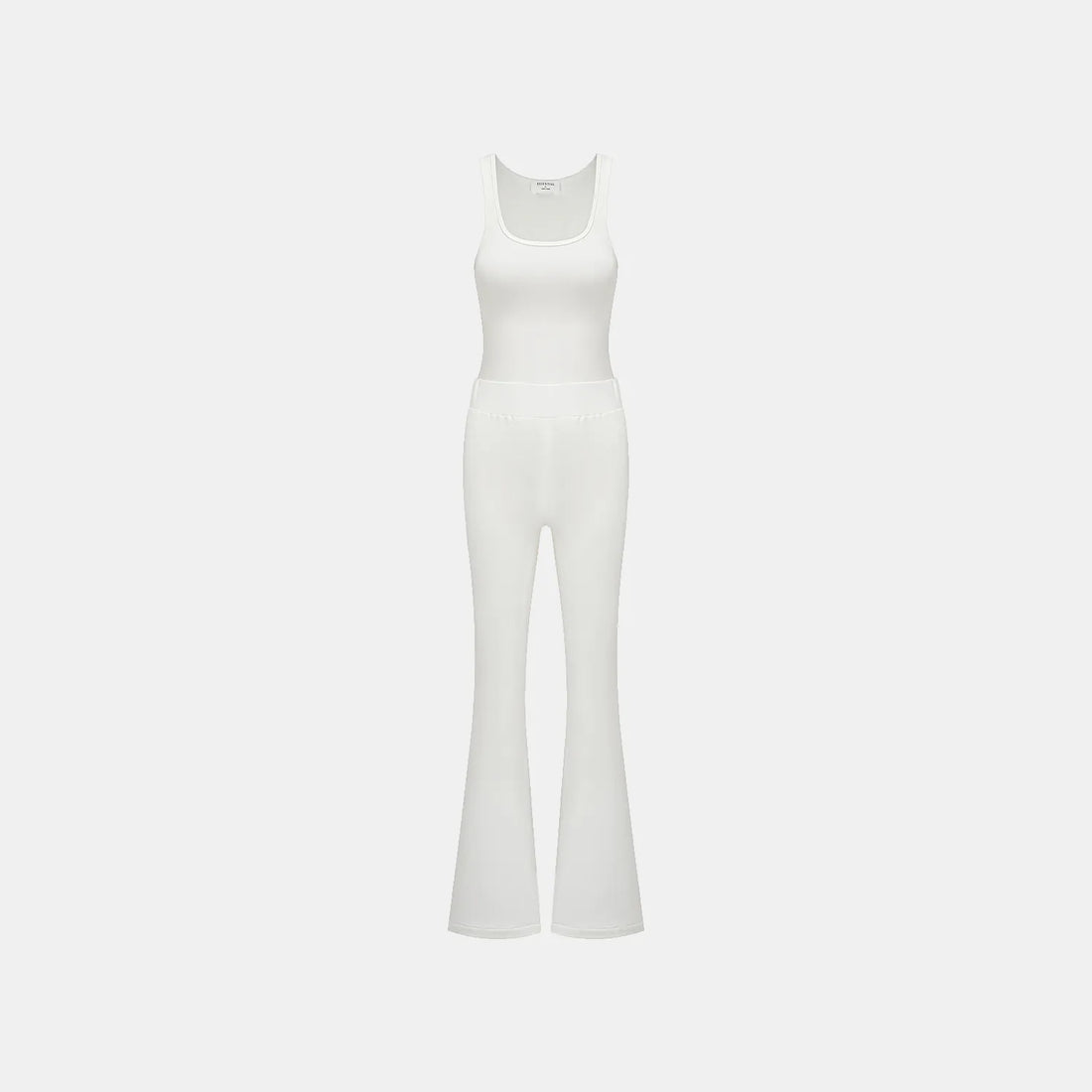 "Exquisite Everyday" Ultra Soft Modal Vest/Straight Leg Pants Set - White