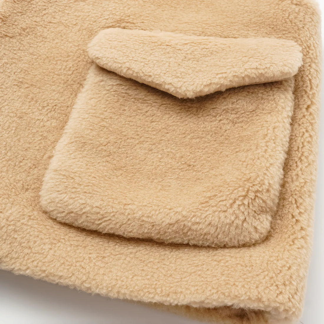 "Tops." Italian top camel hair fabric teddy vest