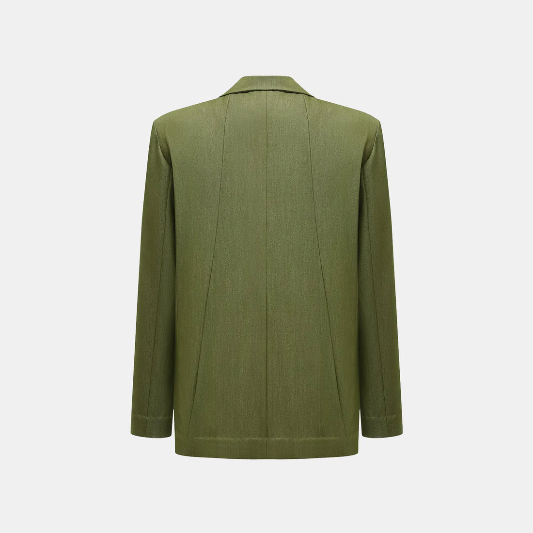 "Speak Sleek." Oversized suit jacket in Italian textured fabric—Amber Garden