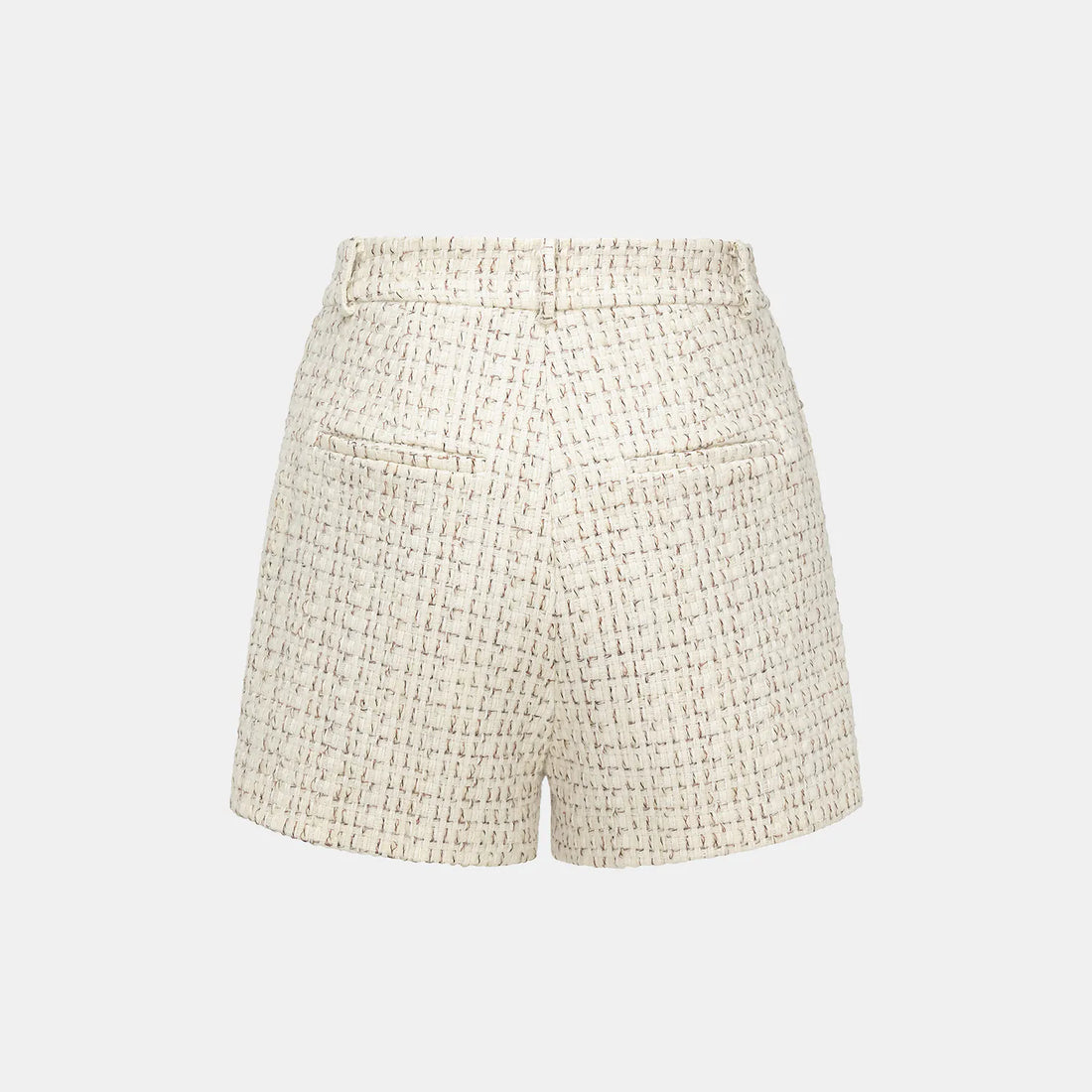 "Afternoon in Los Angeles" Tweed Shorts - Off-White