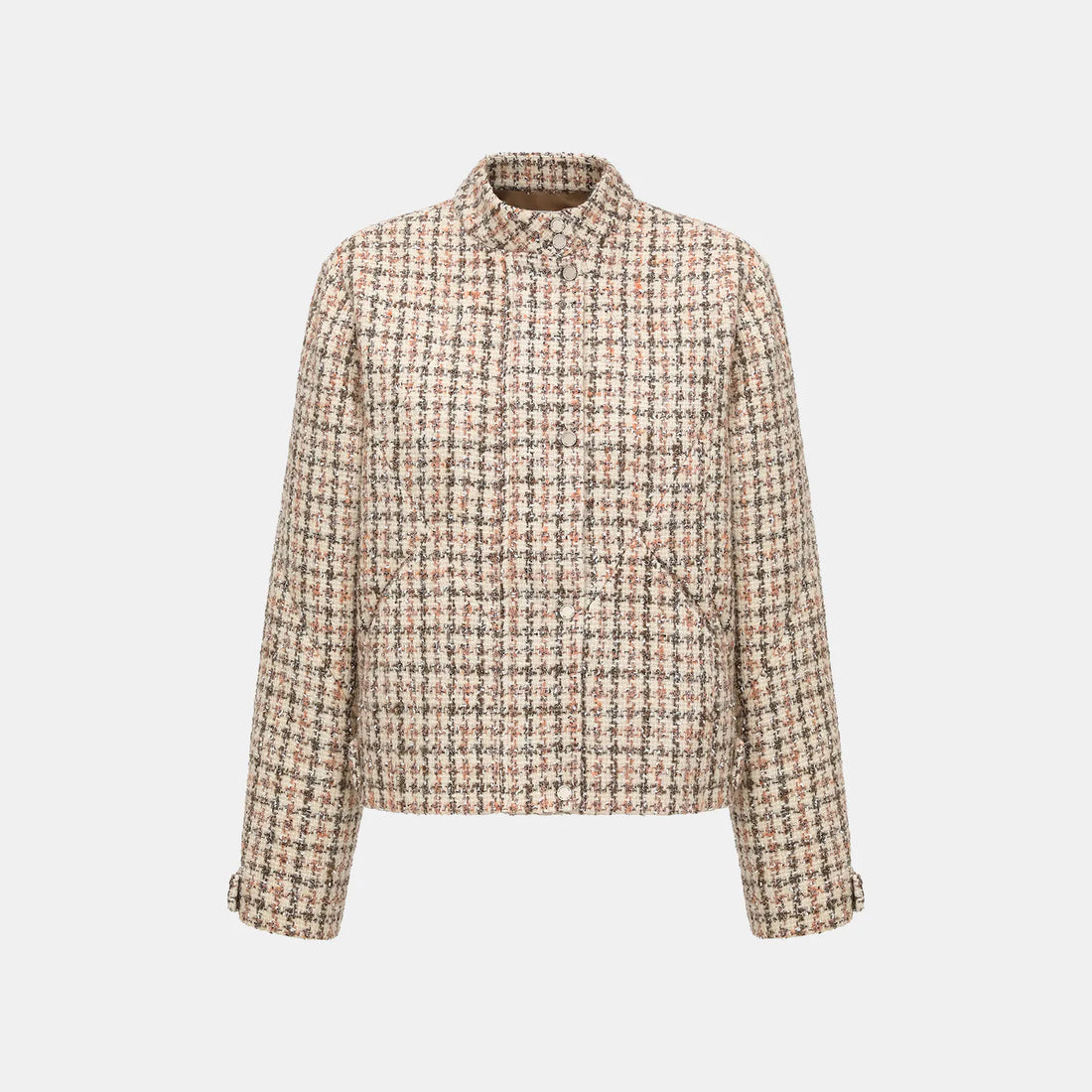“Weekend at Monaco.” Tweed casual jacket—Brown Check