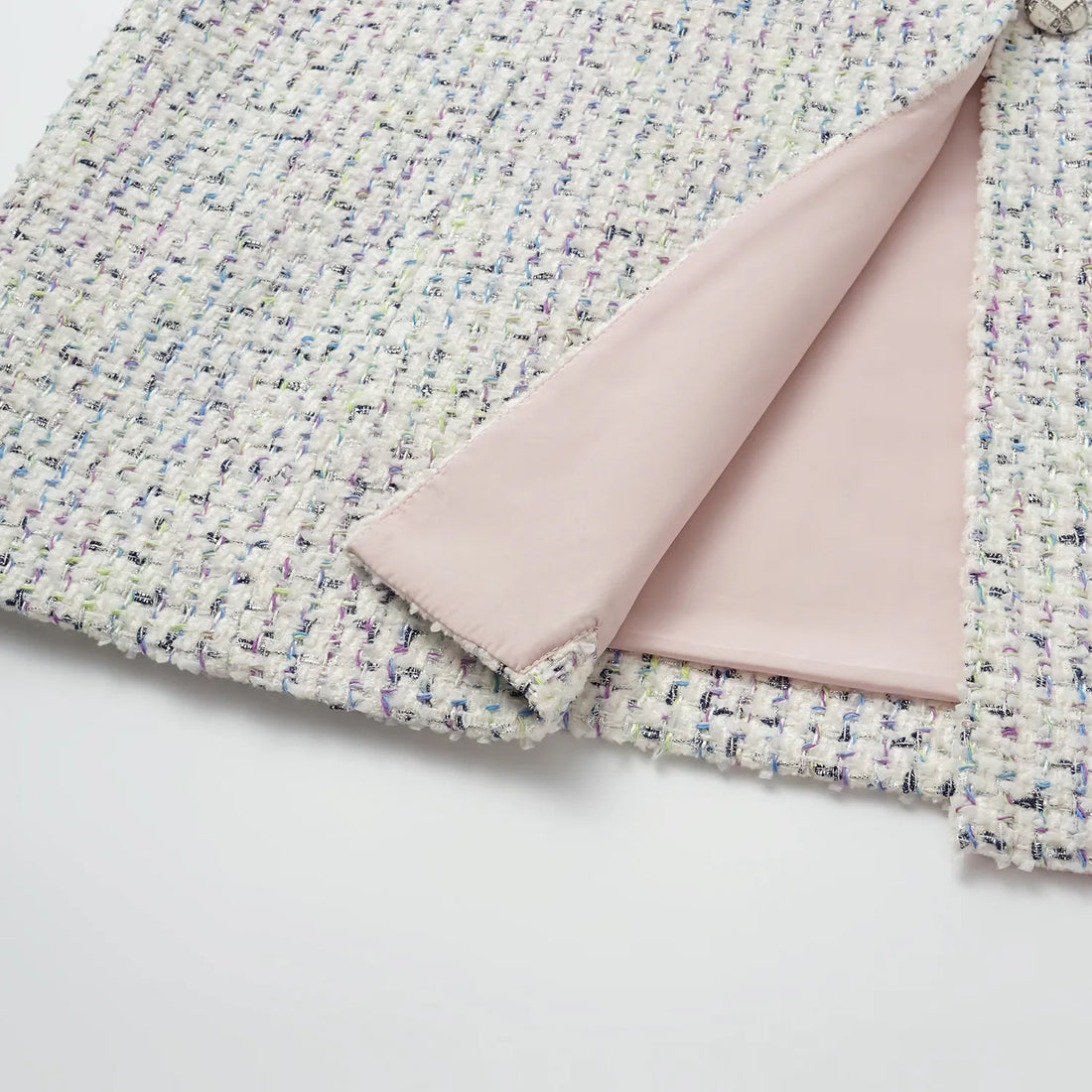 “Brunch at Ritz.” Tweed Long Vest Dress—Lemonade
