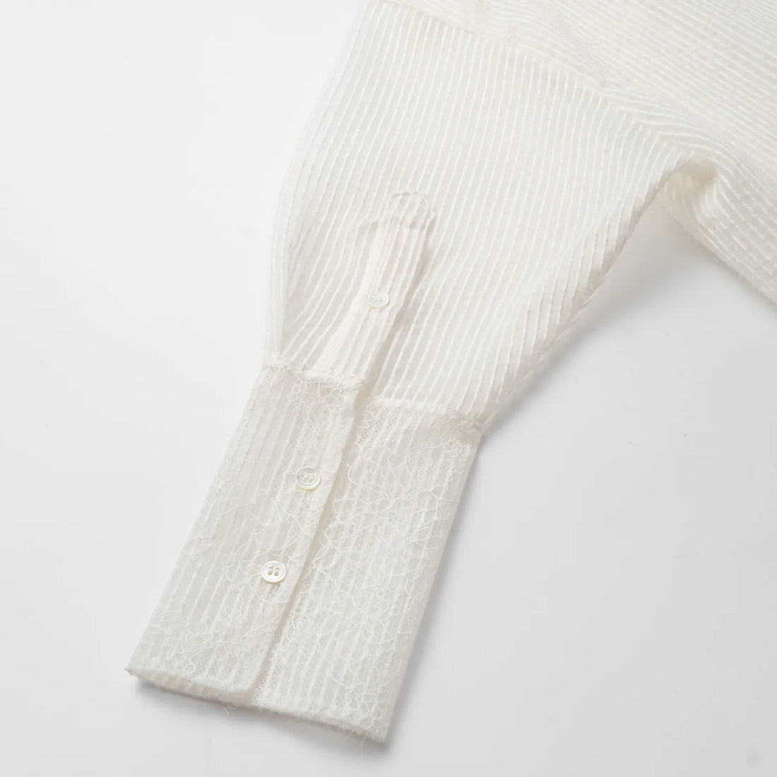 "Weekend at Monaco." Jacquard Lace Oversized Shirt