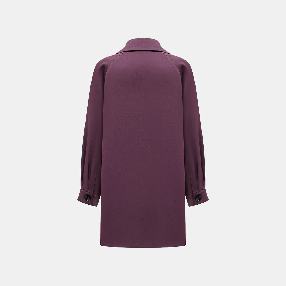 "Easy-go Chic" Heavy Acetate Casual Dress - Purple