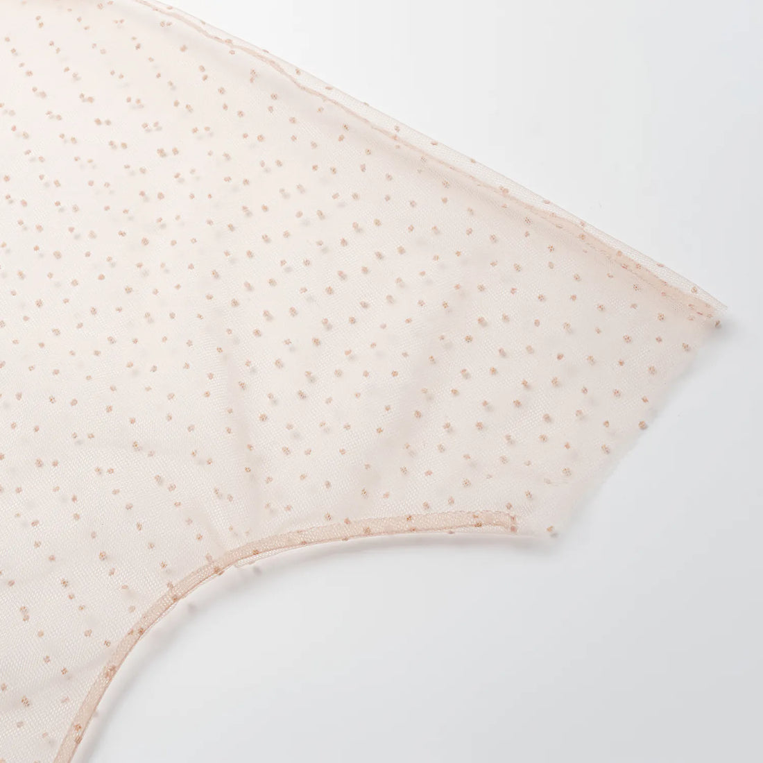 "Summer Diary" Italian tulle top—Pink dot