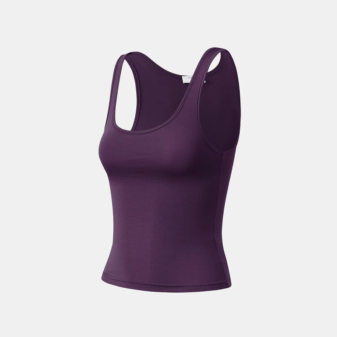 "Exquisite Daily" Ultra-soft Modal Vest/Straight Leg Pants Set - Grape Purple