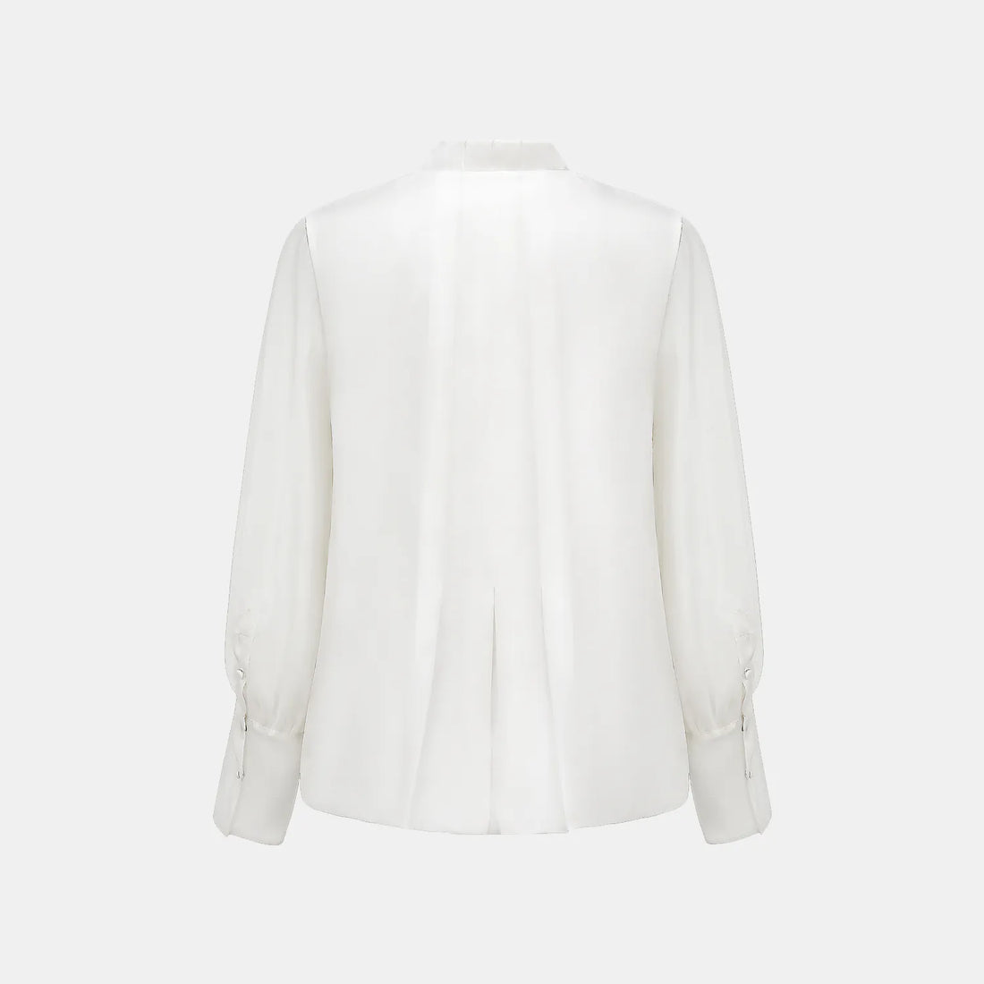 "Lazily in the Spring" Silk Organza Satin Three-Dimensional Tailoring Chinese Style Cardigan - Apricot White