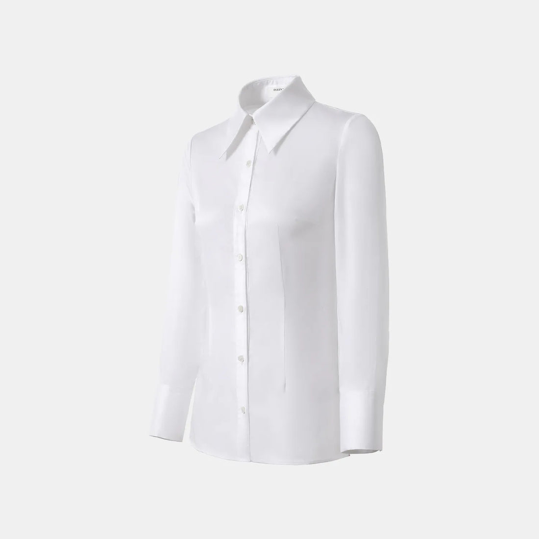 "Speak Sleek." Swiss cotton diamond cut fitted shirt