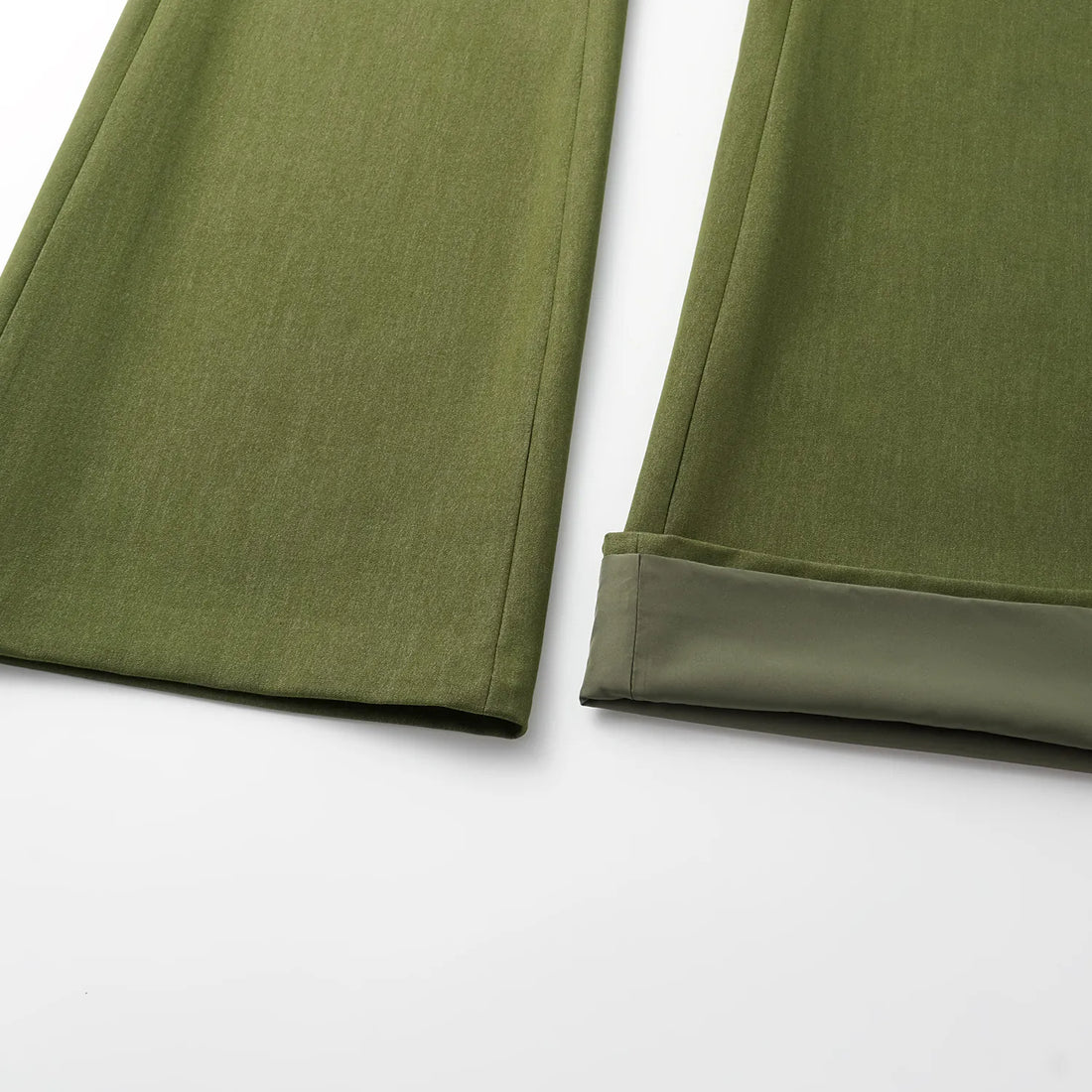"Speak Sleek." Italian Textured Flared Pants—Amber Garden
