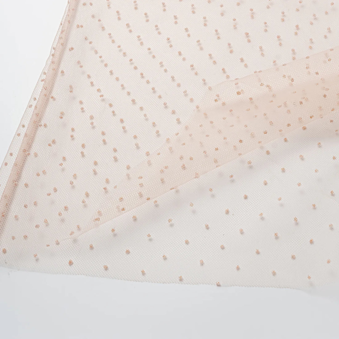 "Summer Diary" Italian tulle top—Pink dot