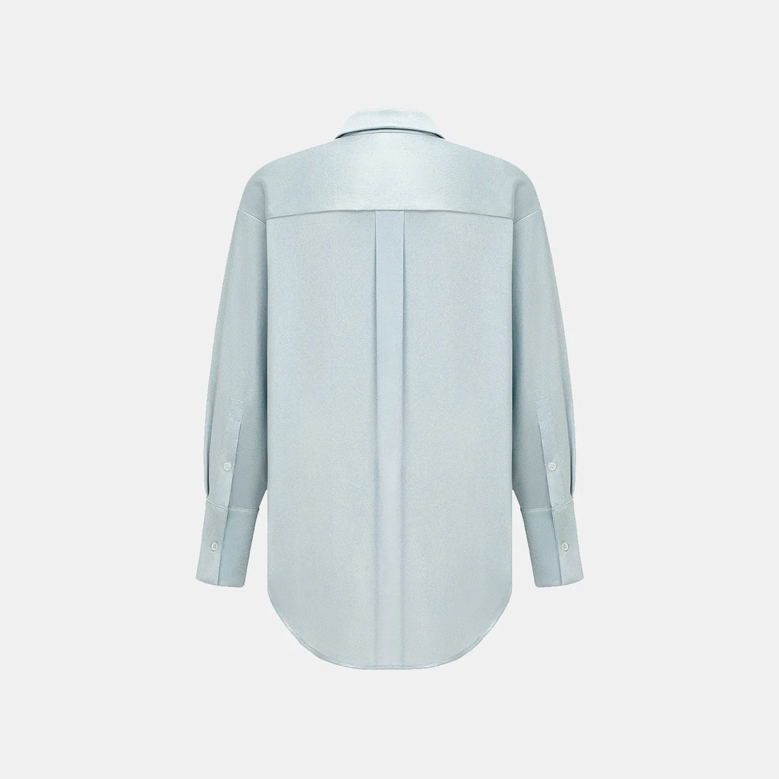 'Easy Go Chic' Acetate Oversized Shirt - Light Blue