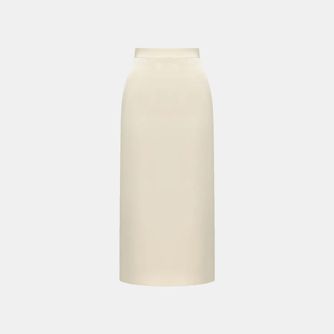 "Speak Sleek." Acetate pencil skirt—Champagne