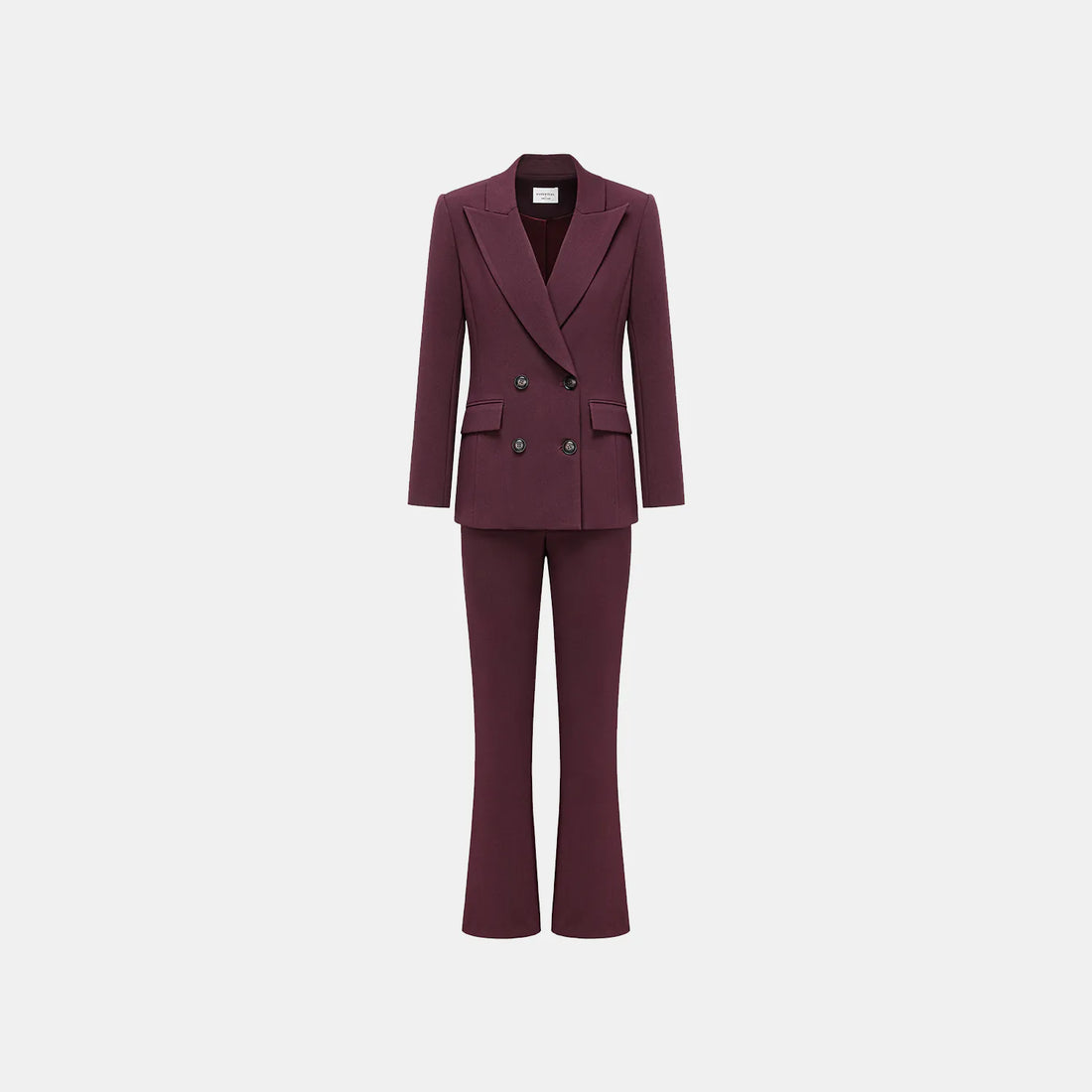 "Westminster Weekdays" Luxury hemp acetate double-breasted blazer - Pinot noir