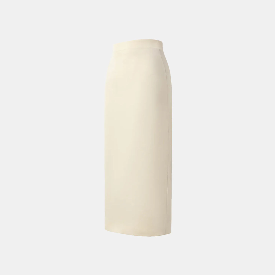 "Speak Sleek." Acetate pencil skirt—Champagne