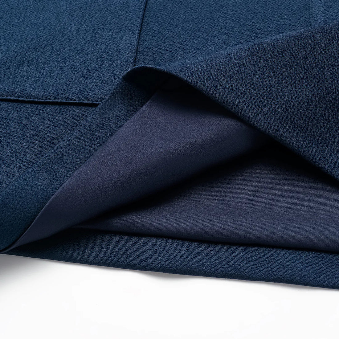 "Easy-go Chic" Heavy Acetate Casual Dress - Blue