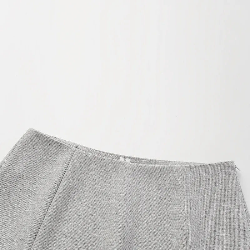 "Essential Golf Collection" Technical Fabric Skort - Grey